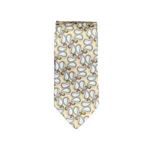 Ted Baker London 100% Silk Men’s Tie Paisley Pattern Brown Blue 3 1/4” Wide